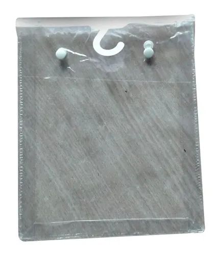 Transparent Pp Hanger Bag, For Packaging, Closure Type : Button