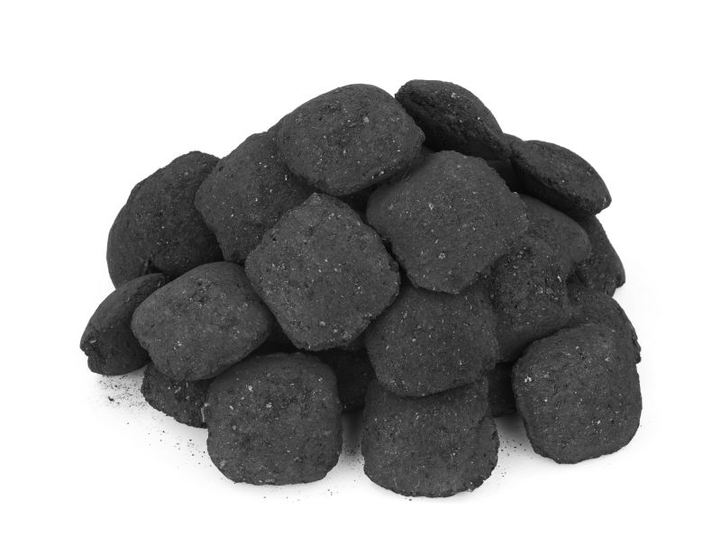 Natural Coconut Shell Charcoal Briquettes, Packaging Type : Bag