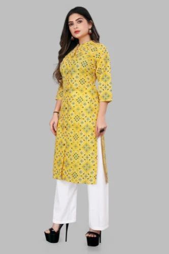 Ladies A Line Kurti Palazzo Suit