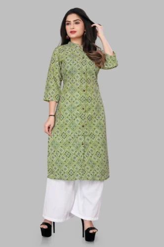 Ladies Regular Fit Kurti Palazzo Suit
