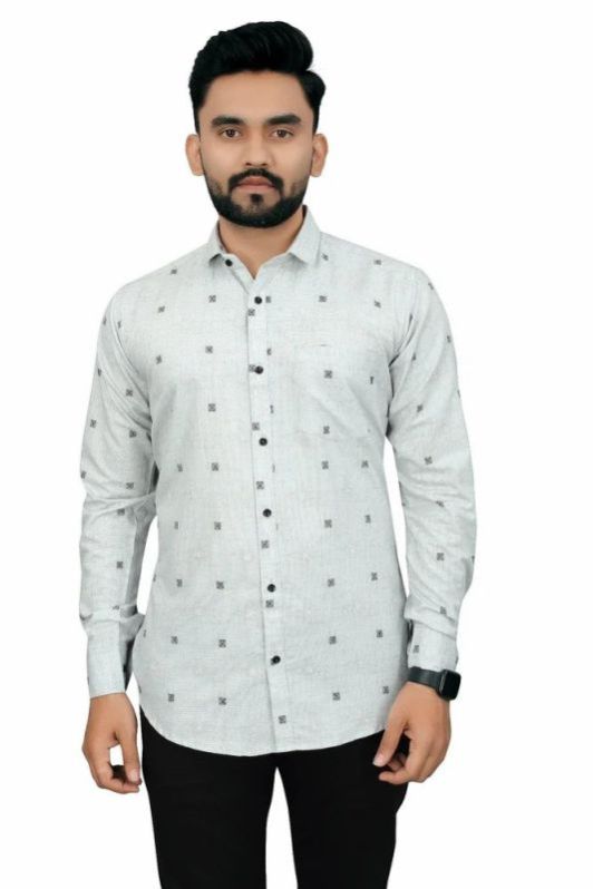 Mens Stylish Printed Cotton Shirts