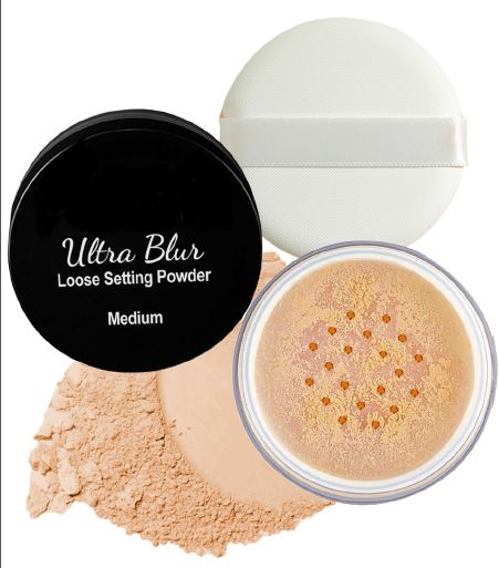Ultra Blur Medium Loose Setting Powder, for Cosmetic, Color : Brown
