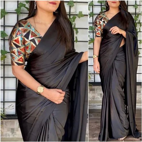 Plain Silk Saree