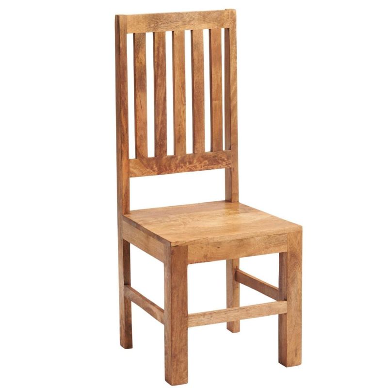 Mango Wood Natural Finish Dining Chair