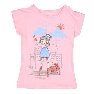 Half Sleeves Cotton Girls Printed T-Shirts, for Casual Wear, Feature : Comfortable, Easily Washable