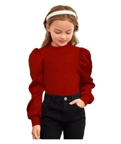 Girls Puff Sleeve Top