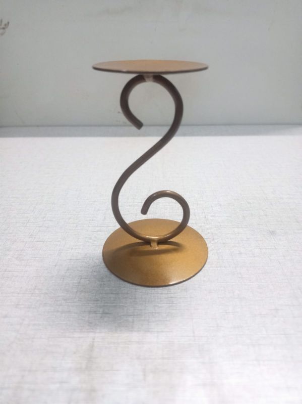 Polished Metal Fancy Candle Stand, for Table Centerpiece, Technique : Machine Made