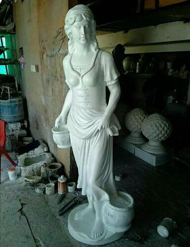 White Fiber Statue