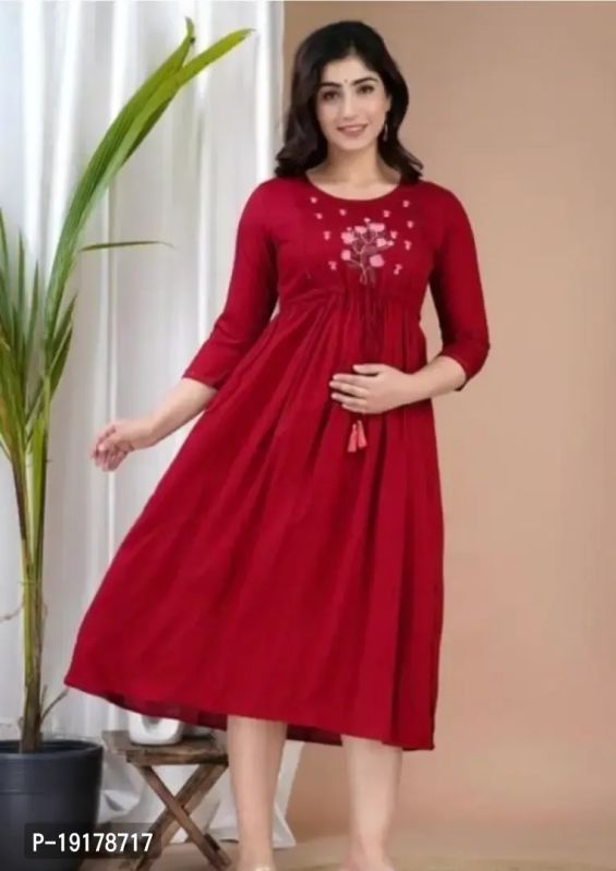 Reyon Anarkali 280 Feeding Gown, For Trendy Women Fashion Designer, Feature : Chest Work