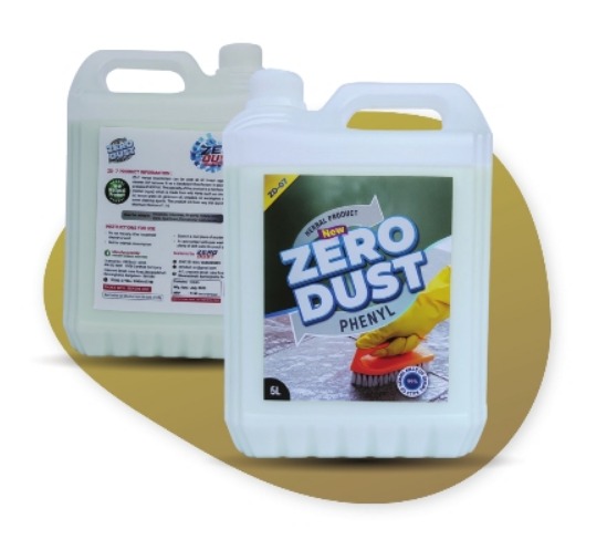 Herbal Light Green Zerodust Zero Dust Phenyl Liquid, for Cleaning, Purity : 99%