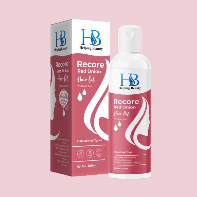 hb recore 100 ml red onion hair oil