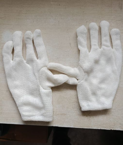 Mis Plain Cotton Hosiery Hand Gloves, Packaging Type : 1800 Pair Per Bag.
