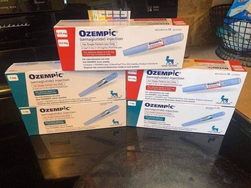 Withe Liquid Ozempic Semaglutide Injection, for Weight lose, Size : 2.4 cm