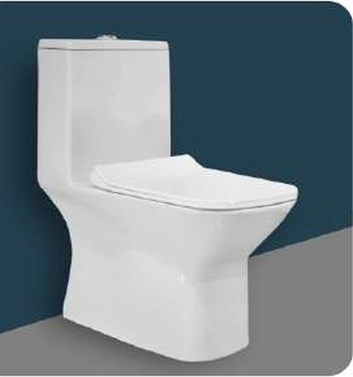 White 019-5D One Piece Toilet Seat, Shape : Oval