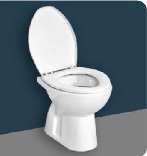 White Concealed One Piece Toilet Seat, Shape : Oval