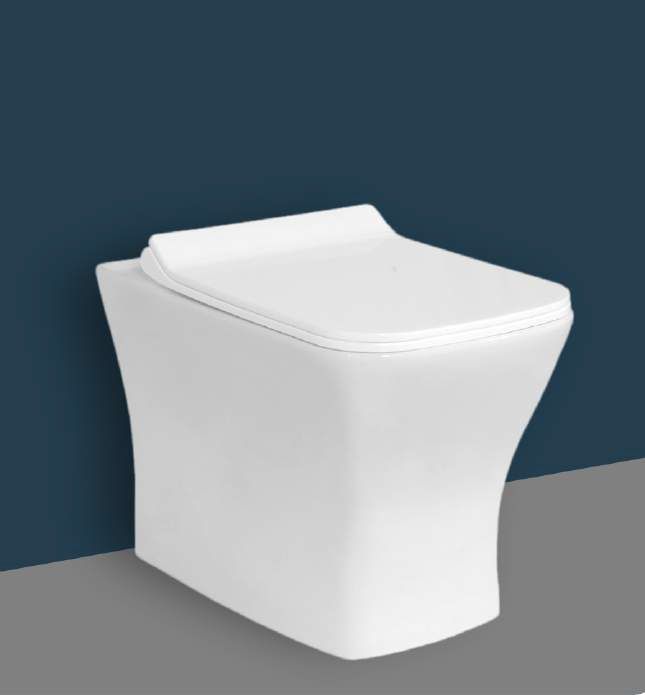 White SQ Concealed One Piece Toilet Seat