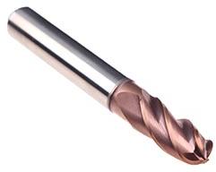 Solid Carbide Ball Nose End Mill For Steel, Aluminium, Copper, Casting, Die Moulds, Composit Material Etc