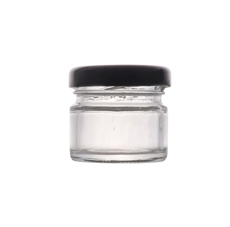 1 Oz Glass Jar with Metal Lid