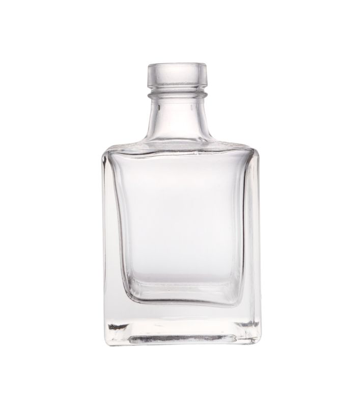 Square 100ml Aroma Cube Glass Perfume Bottle, Color : Transparent