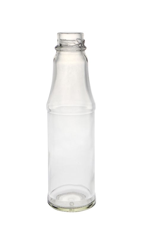 Transparent 300ml Chilli Sauce Glass Bottle, for Ketchup Storage