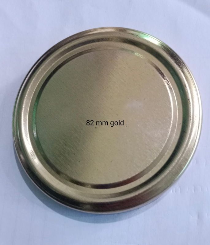 82mm Golden Round Lug Cap, Size : 83mm
