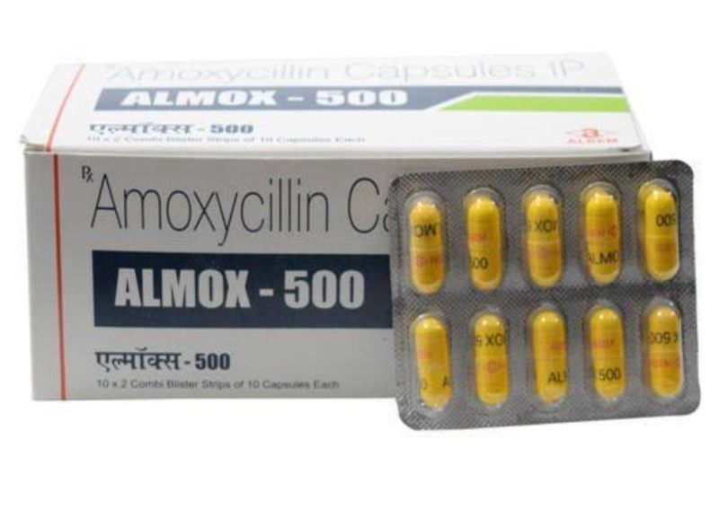Tablets Amoxicillin Antibiotic Capsule, for Pharmaceuticals, Packaging Type : Box