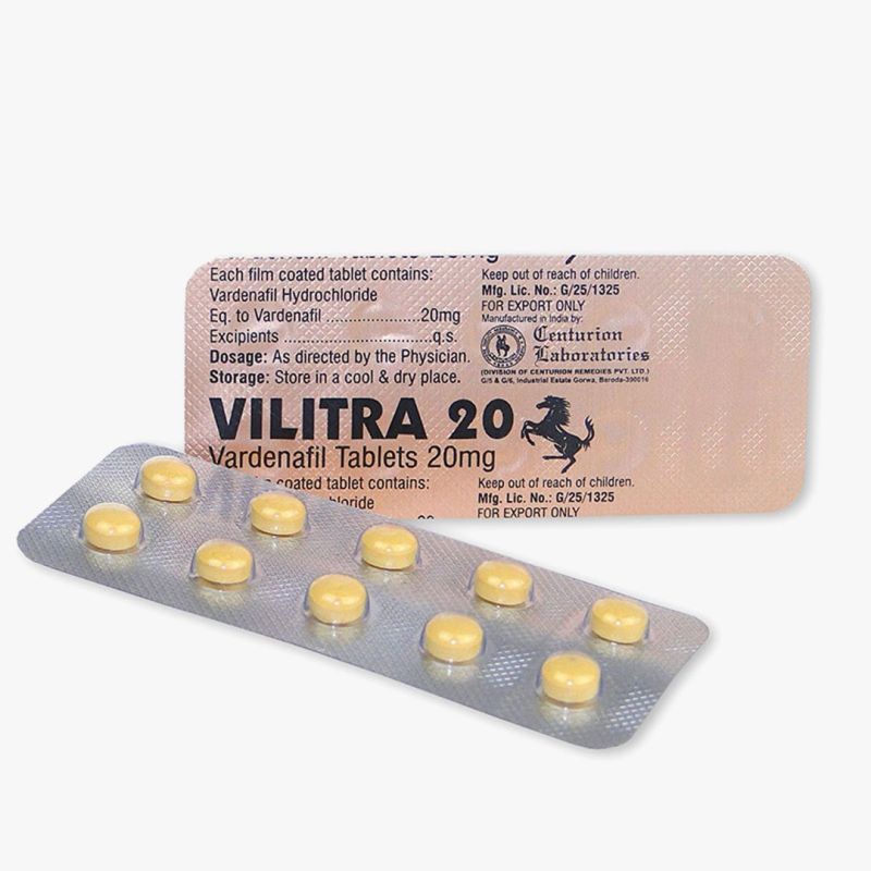 Vitara Vardenafil 20mg Tablets, for Hospital, Clinical