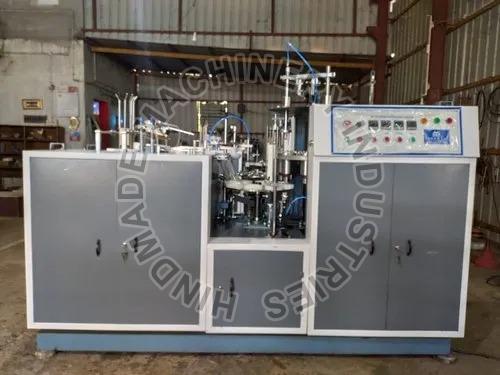 Hindmade Fully Automatic Single Phase Paper Cup Making Machine