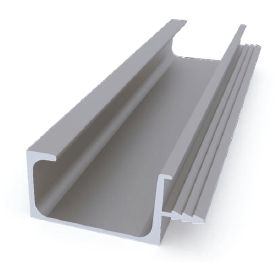 Sliver Helicon Aluminum G Profile, for Building Use, Length : 3000 mm