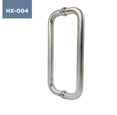 Helicon Polished HX-004 Glass Door Handle, Feature : Fine Finishing, Durable, Corrosion Resistant