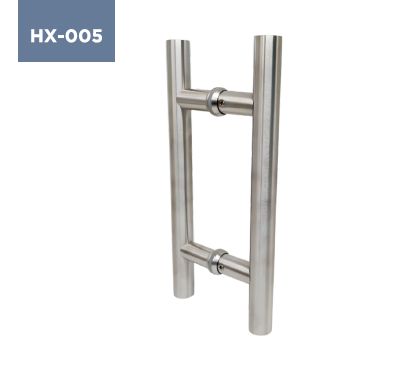 Helicon Polished HX-005 Glass Door Handle, Feature : Durable, Corrosion Resistant, Attractive Design