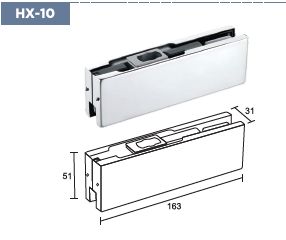 HX-10 Glass Door Patch Fittings