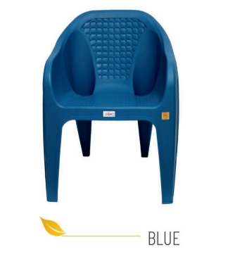 Bubble Blue Durable Plastic Chair, for Tutions, Home, Garden, Feature : Light Weight, Excellent Finishing