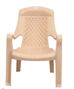 Diamond Beige Virgin Comfort Plastic Chair, for Tutions, Home, Garden, Style : Light Weight, Excellent Finishing