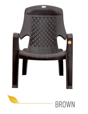 Diamond Brown Durable Plastic Chair, for Tutions, Home, Feature : Light Weight, Excellent Finishing