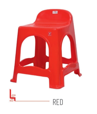 Topaz Red Virgin Plastic Stool, for Shop, Restaurants, Feature : Stylish, Quality Tested, High Strength