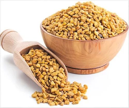 Yellow Organic Fenugreek Seeds, for Cooking, Packaging Type : Plastic Packet