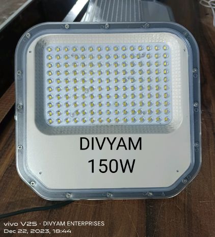 150W LED Flood Light Glass Model, for Shop, Market, Malls, Garden, Feature : Stable Performance, Low Consumption