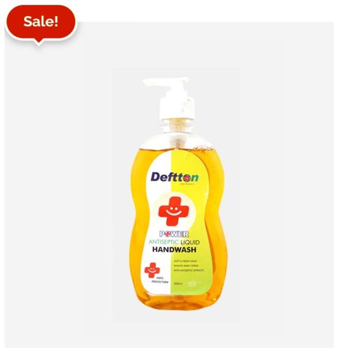 Orange 500ml Deftton Antiseptic Hand Wash Liquid, Packaging Type : Plastic Bottle