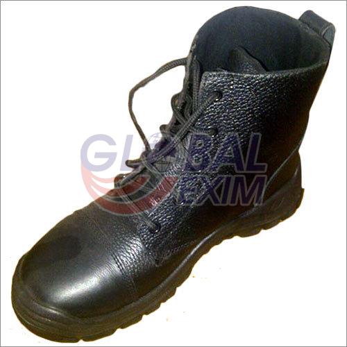 Leather High Ankle Safety Shoes