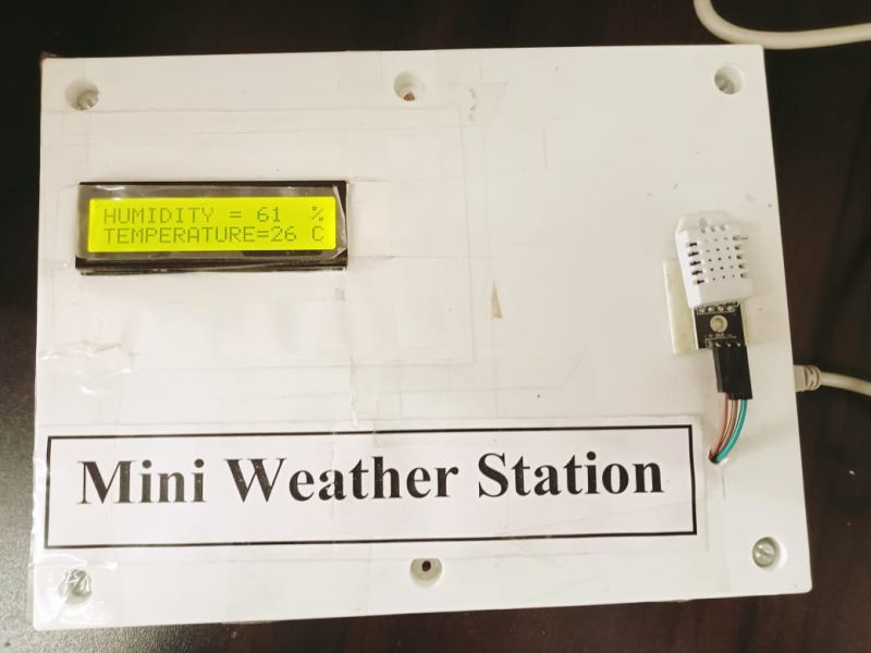 Automatic Battery Mini Weather Station, Voltage : 3-6VDC