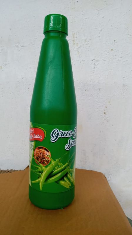 Thick Liquid 700g Green Chilli Sauce, for Cooking, Purity : 100%