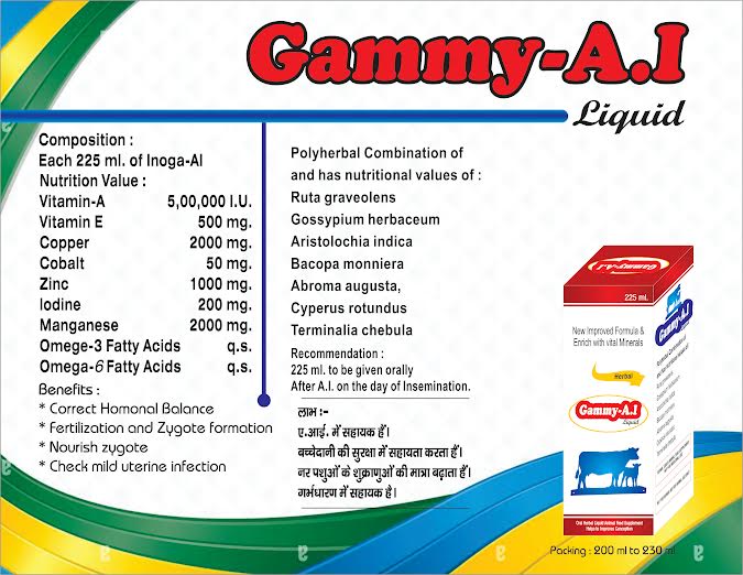 Gammy-a.i Tonic, Certification : Iso 9001-2008