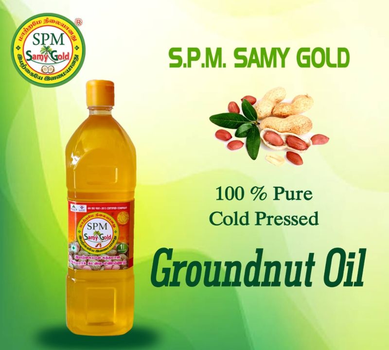 Gold Yellow Liquid Natural Groundnut Oil, For Cooking, Packaging Type : Plastic Bottle