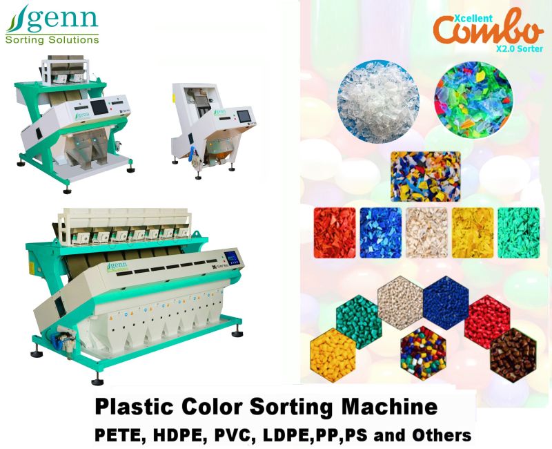 500-1000kg Pneumatic Plastic Color Sorter Machine, Certification : ISO9001:2015