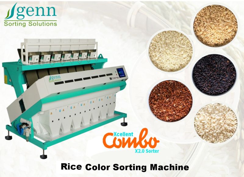 GENN 20004000kg Rice Color Sorting Machine, for Food Industry at Rs 6