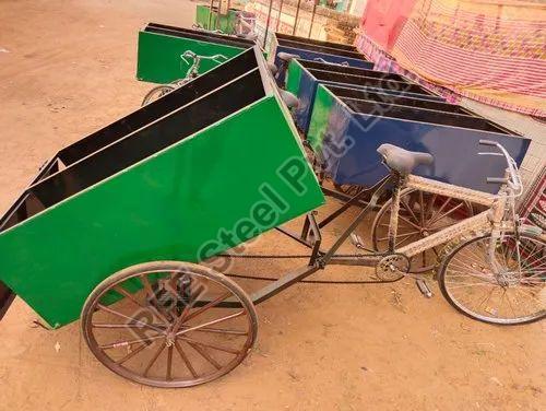 Garbage Cycle Rickshaw (MS HALF DALA), Capacity : 250 LTR
