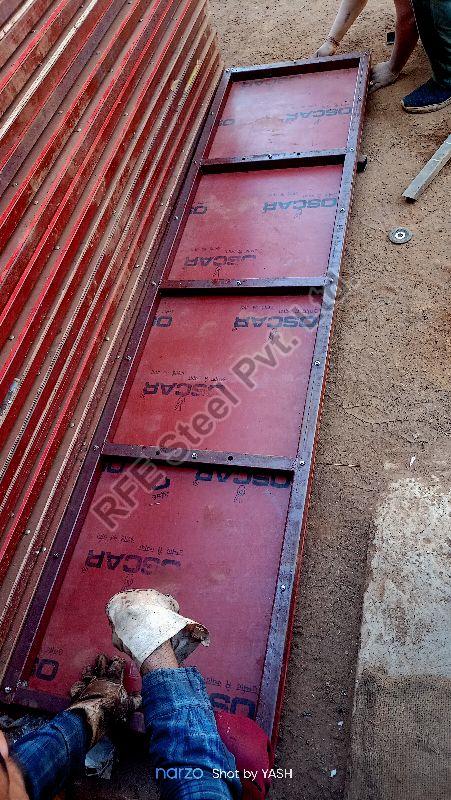 Red Oxide RECTANGULAR Ms pipe frame (shuttering plywood plate), for Connstruction, Length : CUSTOMIZE