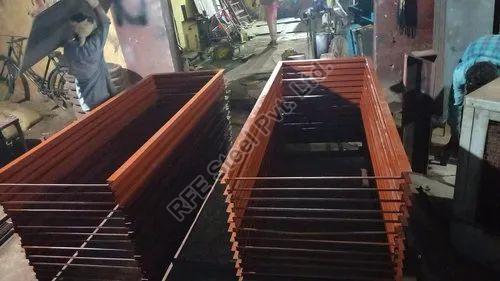 Red Oxide. Steel Panel Door Frame, For Hostel, College, Commercial, Pwd Building, Etc., Size : 750x2100mm