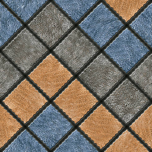 Multicolor 7008 Digital Vitrified Parking Tile, for Outdoor Indoor, Size : 300X300 MM